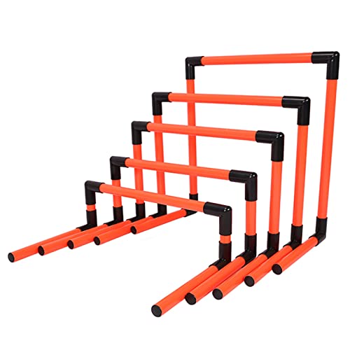 5-Pack PVC Agility Training Hurdles Set