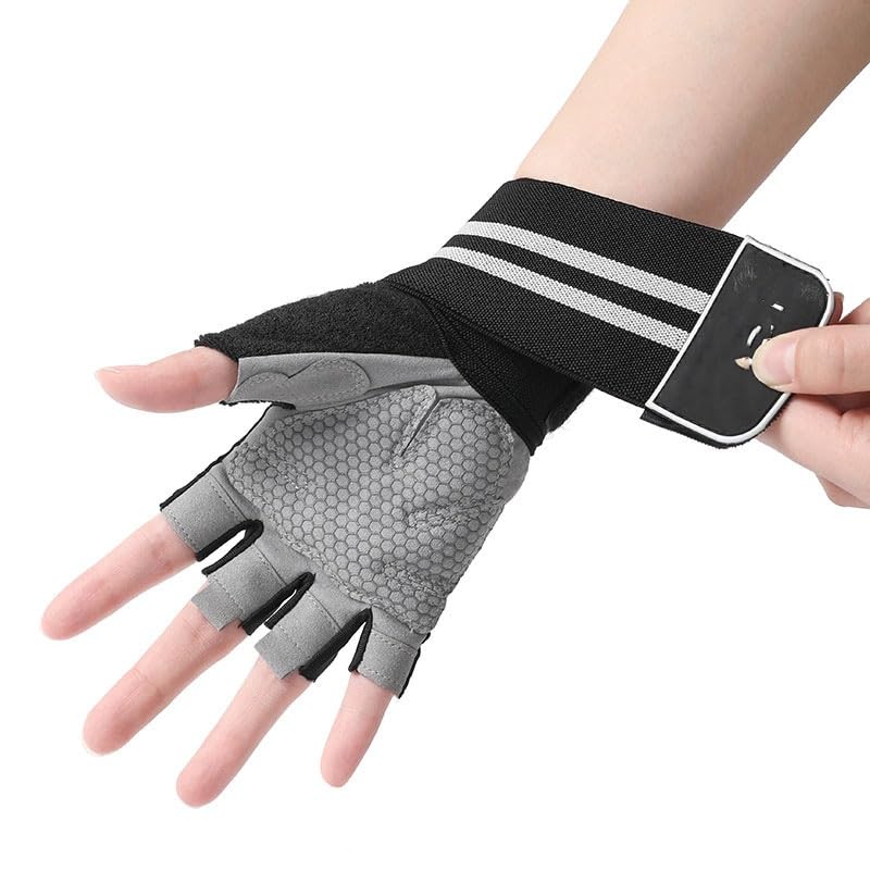Men's Breathable Fitness Gloves with Wrist Support