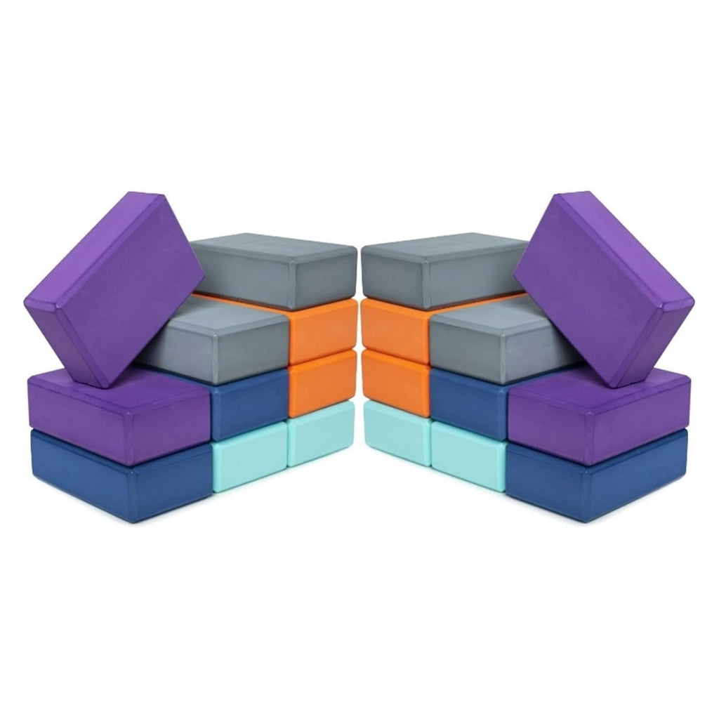 20-Pack EVA Foam Yoga Blocks 3×6×9 Inch