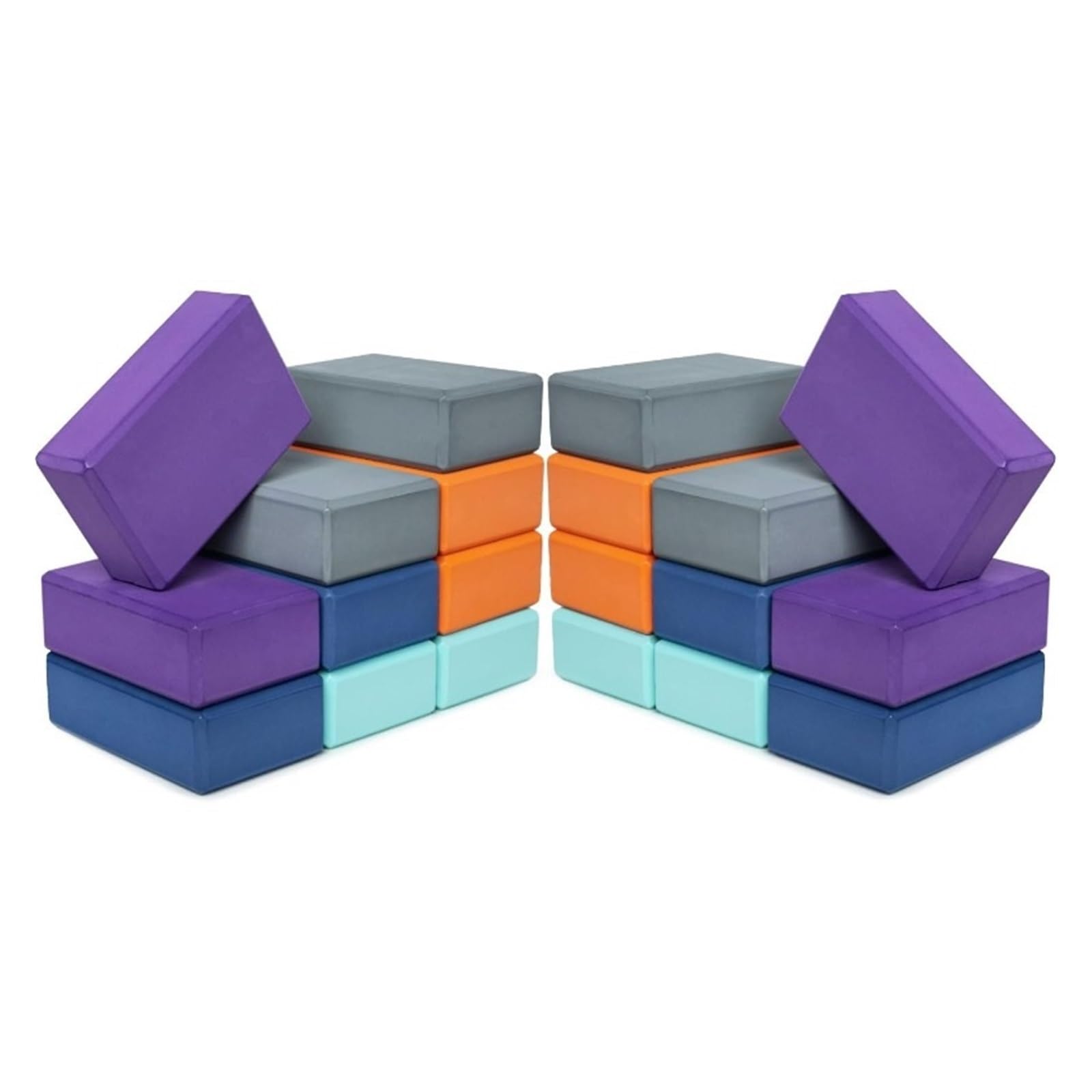 20-Pack EVA Foam Yoga Blocks 3×6×9 Inch