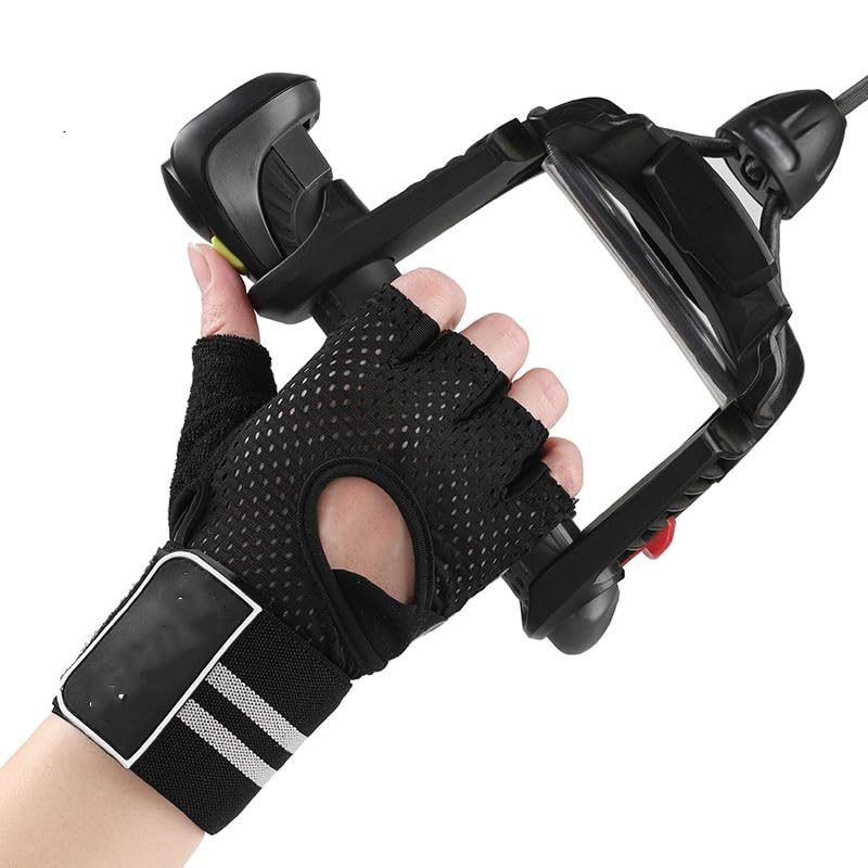 Men's Breathable Fitness Gloves with Wrist Support