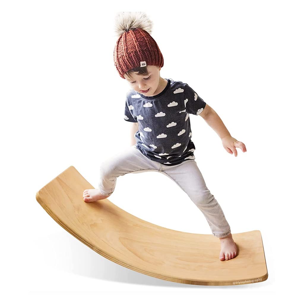 Wooden Balance Board for Core & Fitness Training