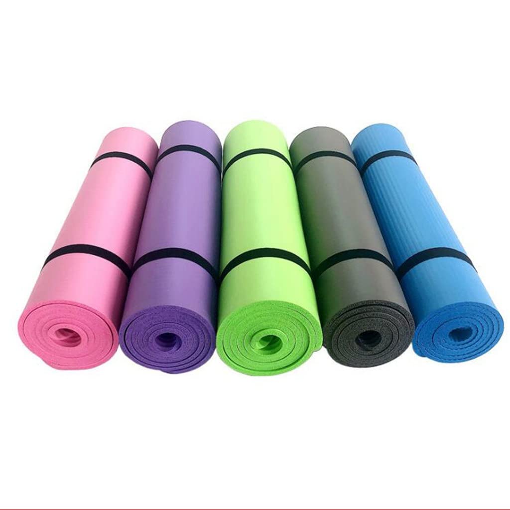 TPE Non-Slip Yoga Mat with Carry Strap 180×60cm