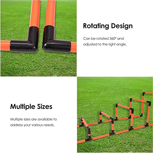 5-Pack PVC Agility Training Hurdles Set