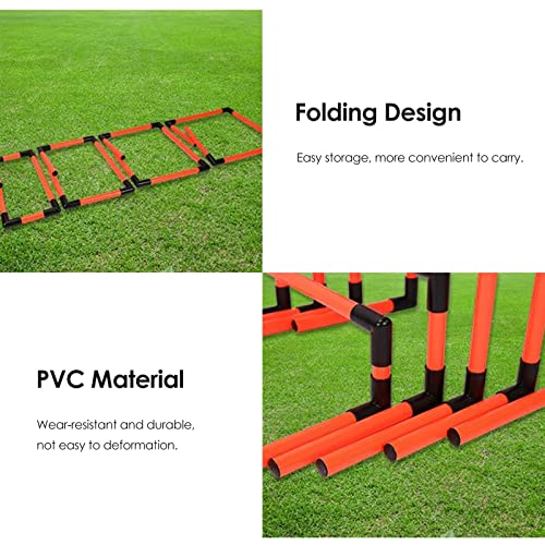 5-Pack PVC Agility Training Hurdles Set