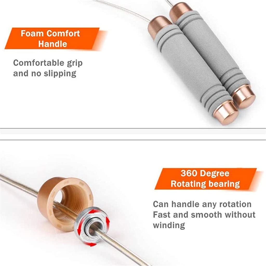 Weighted Speed Jump Rope for Fitness Training