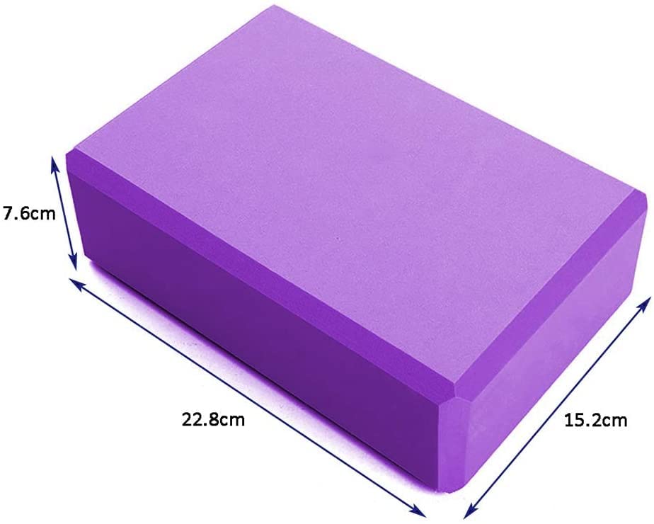Yoga Blocks & Strap Set with High-Density Foam Bricks (2-Pack)
