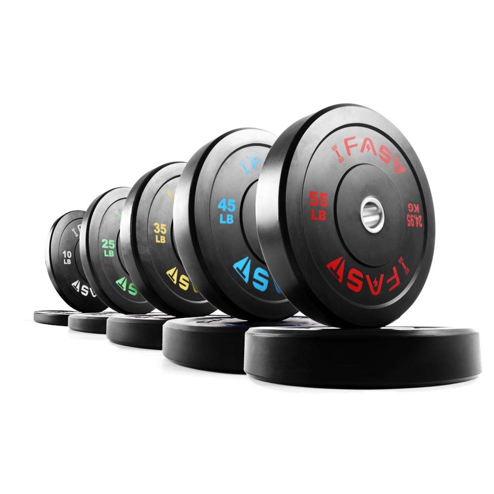 Olympic Rubber Bumper Weight Plates Set