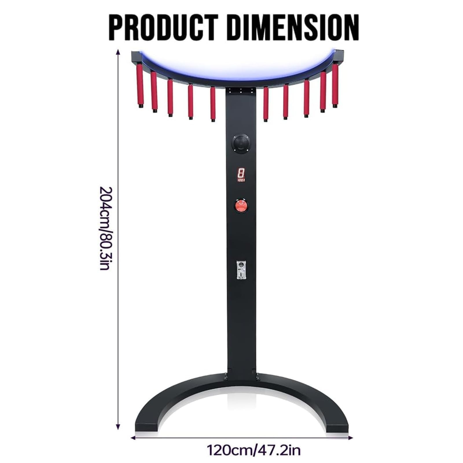 LED Reflex Training Catch Stick Game Machine