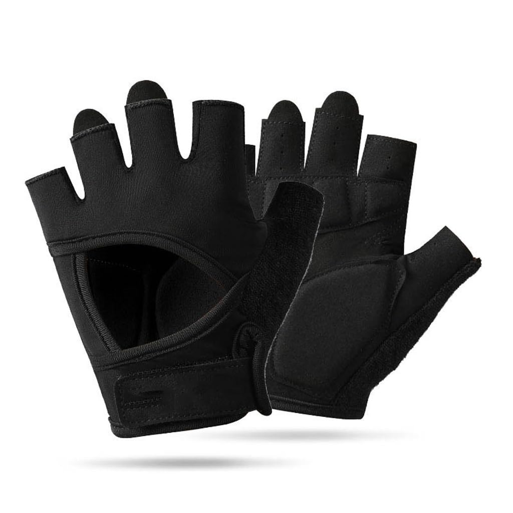 Men's Half Finger Fitness Gloves with Wrist Support