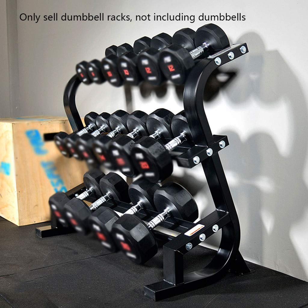 3-Tier Steel Dumbbell Rack Storage Stand
