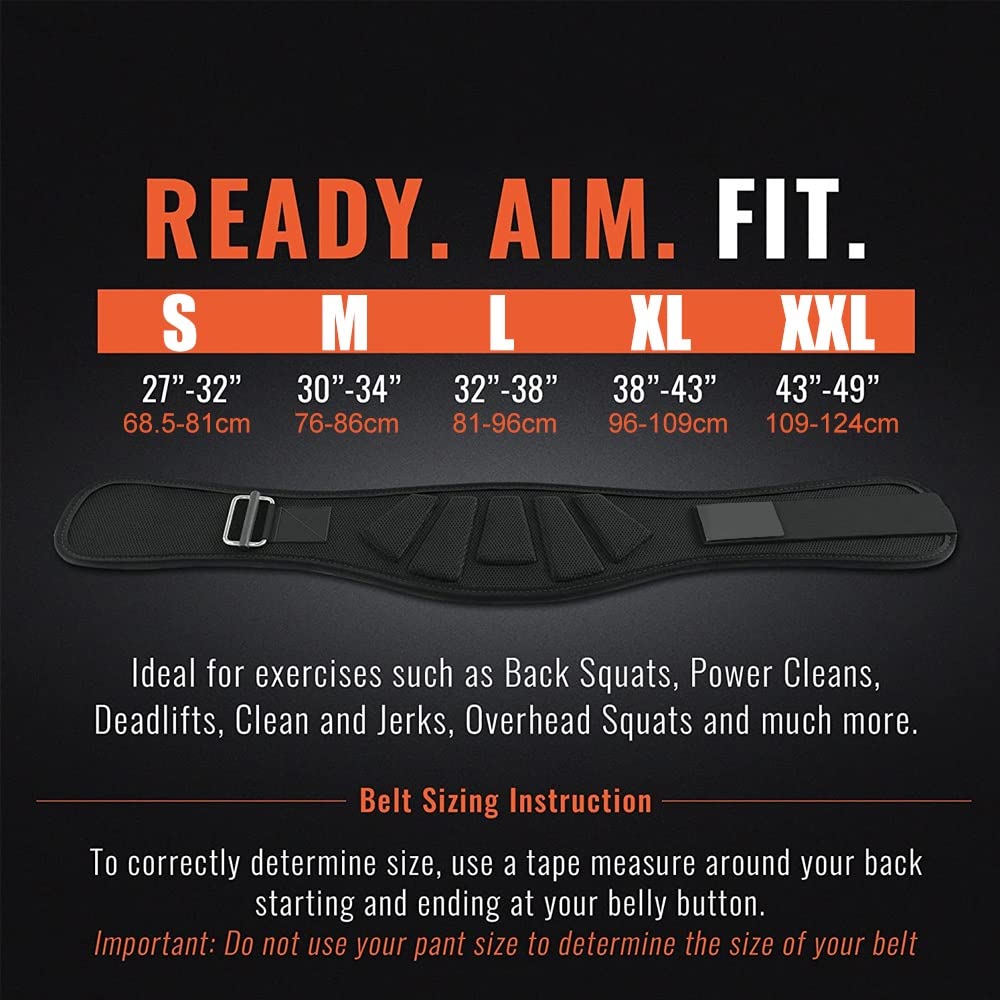 Weight Lifting Belt for Core & Lower Back Support