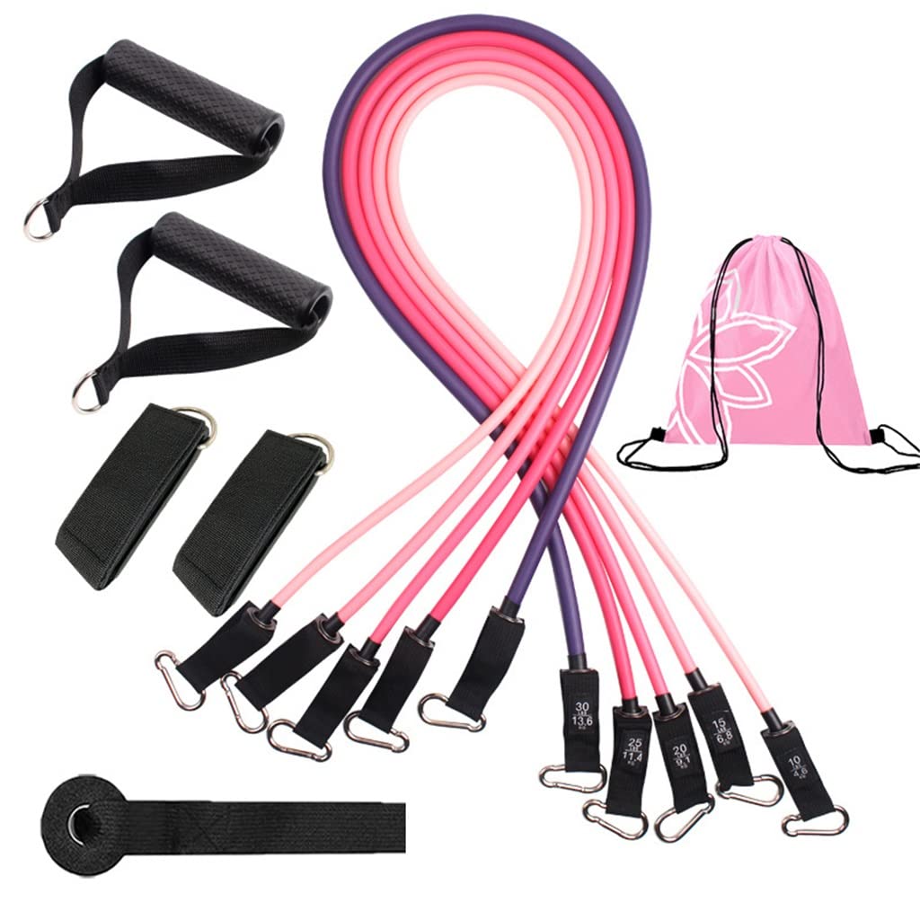 16-Piece Resistance Bands Set 150LB Training Kit