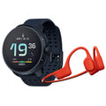 Stainless Steel GPS Sports Watch & Bone Conduction Headphones Set