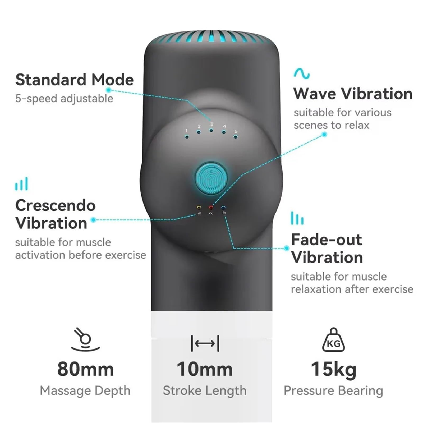 Electric Massage Gun for Muscle Relaxation & Recovery