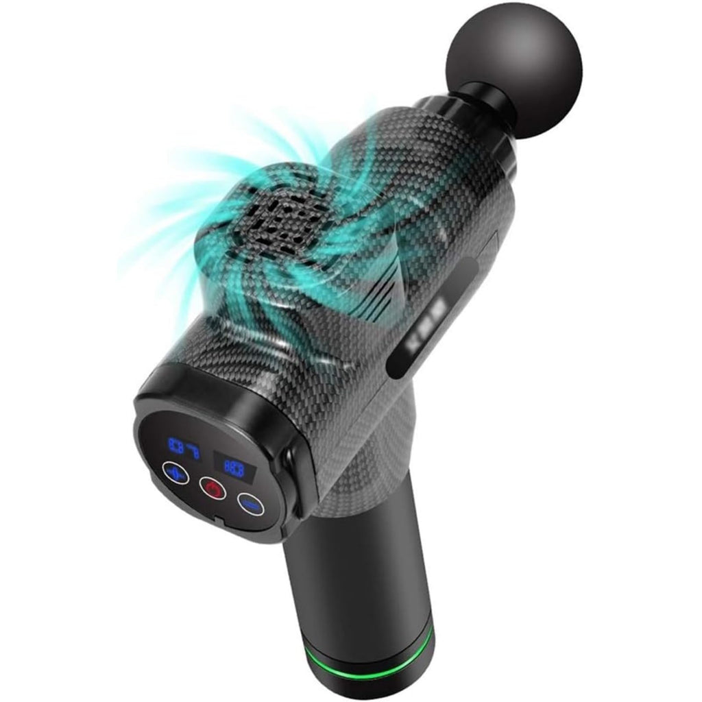 30-Speed Vibration Massage Gun with 8 Massage Heads
