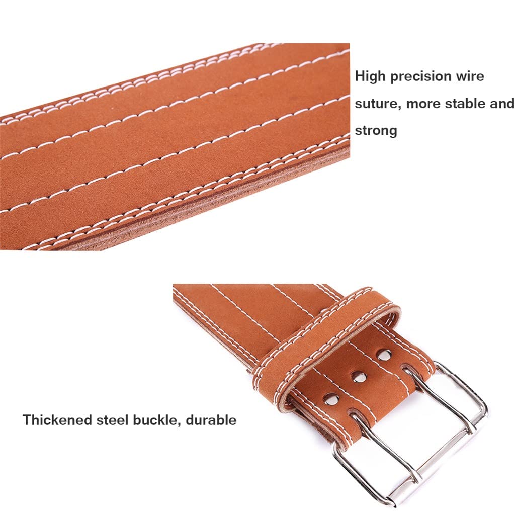 Leather Weightlifting Belt with Back Support