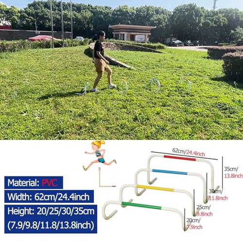 Multicolor Agility Hurdles for Speed Training