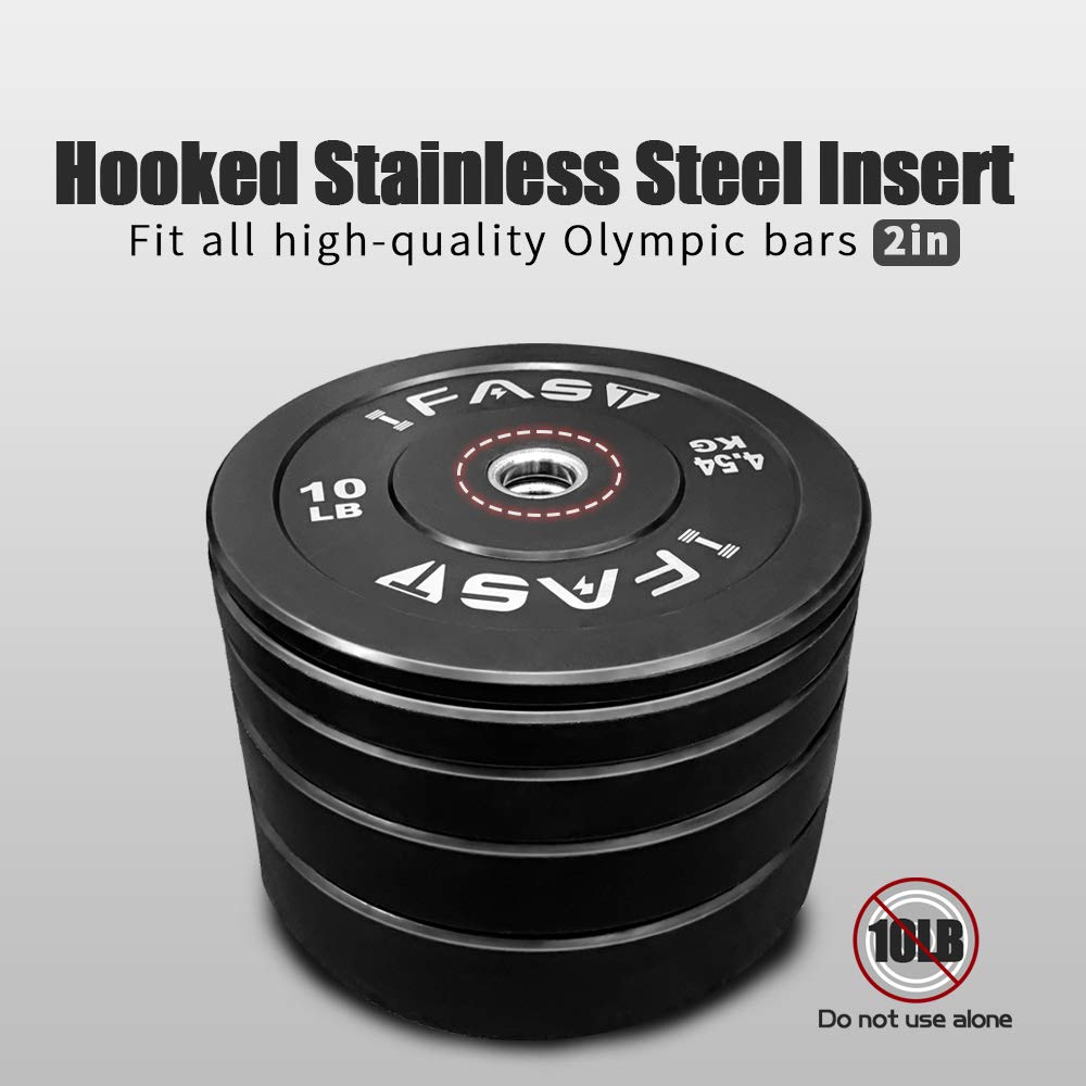 Olympic Rubber Bumper Weight Plates Set