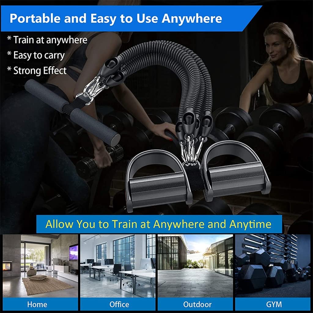 4-Tube Resistance Band Pedal Trainer Set