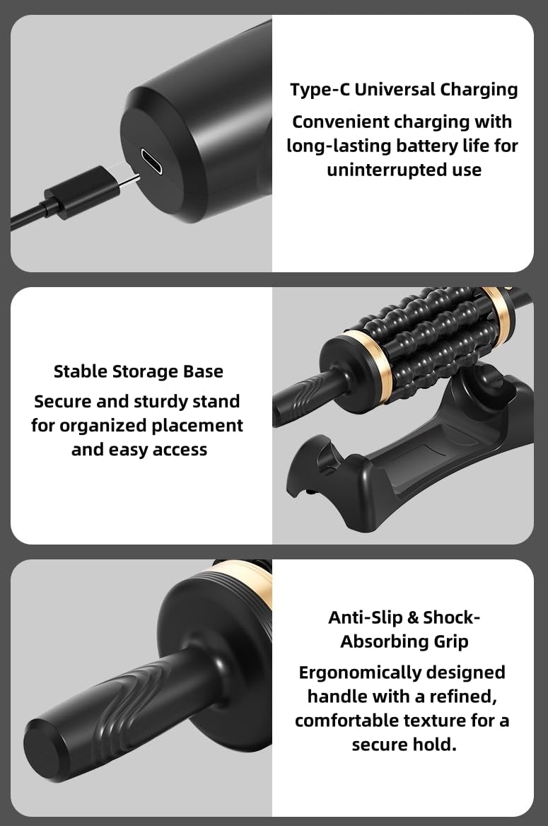 Electric Muscle Roller Stick for Deep Tissue Recovery & Relaxation