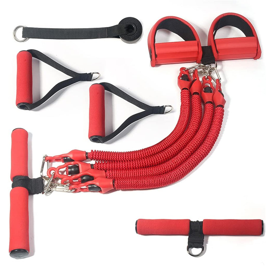 4-Tube Resistance Band Pedal Trainer Set