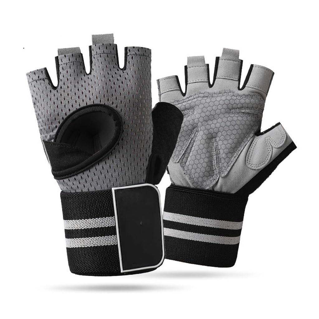 Men's Breathable Fitness Gloves with Wrist Support