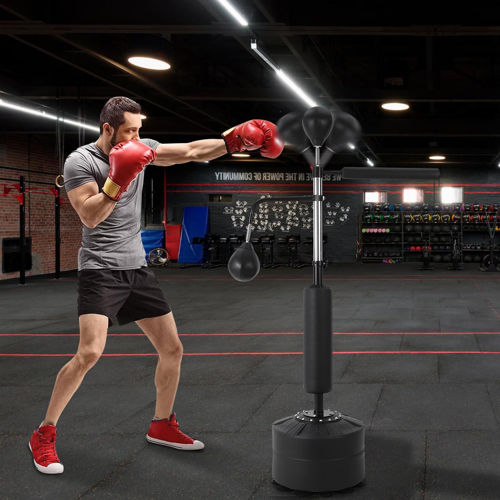 3-in-1 Freestanding Punching Bag Training Set
