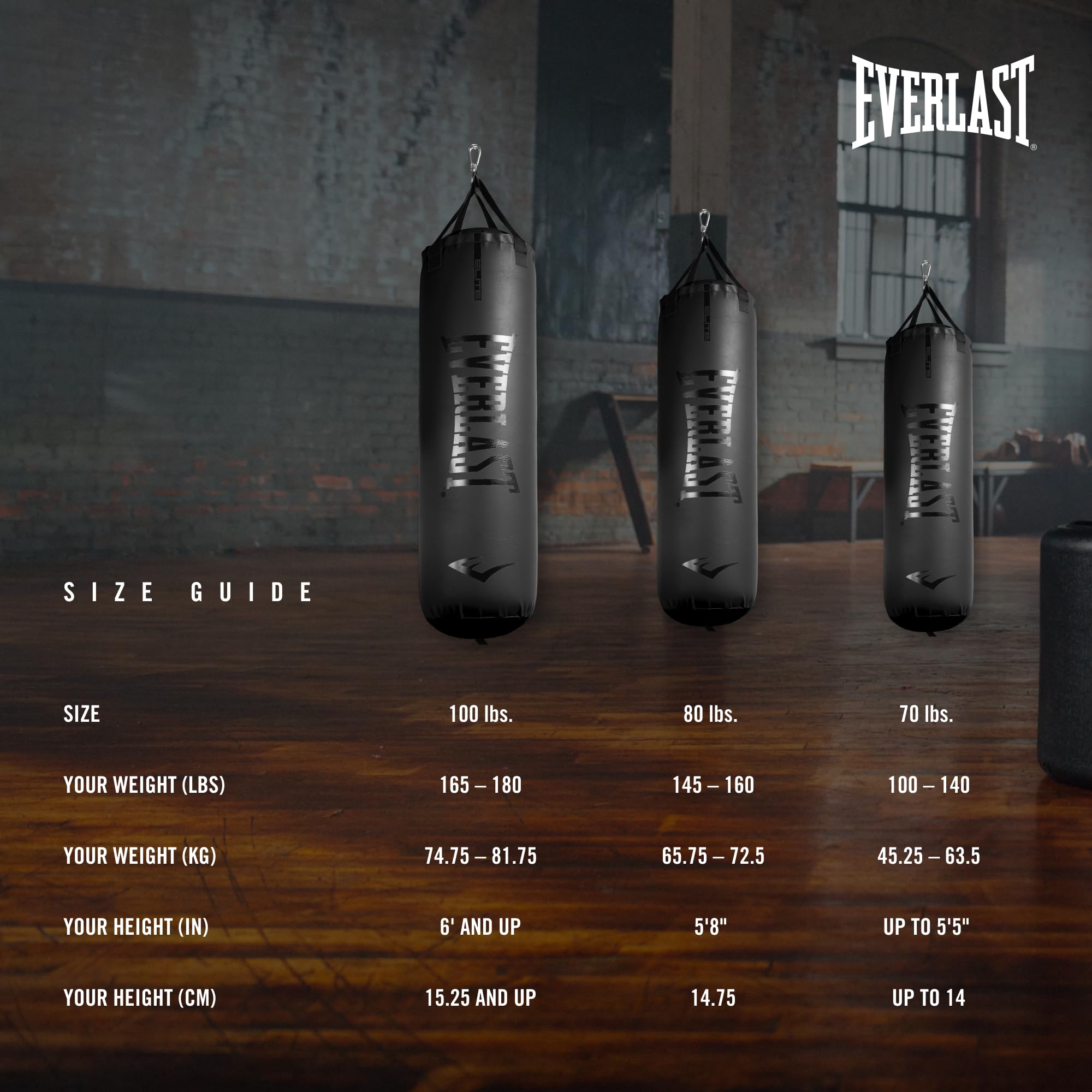 Elite Heavy Punching Bag for Boxing & MMA Training