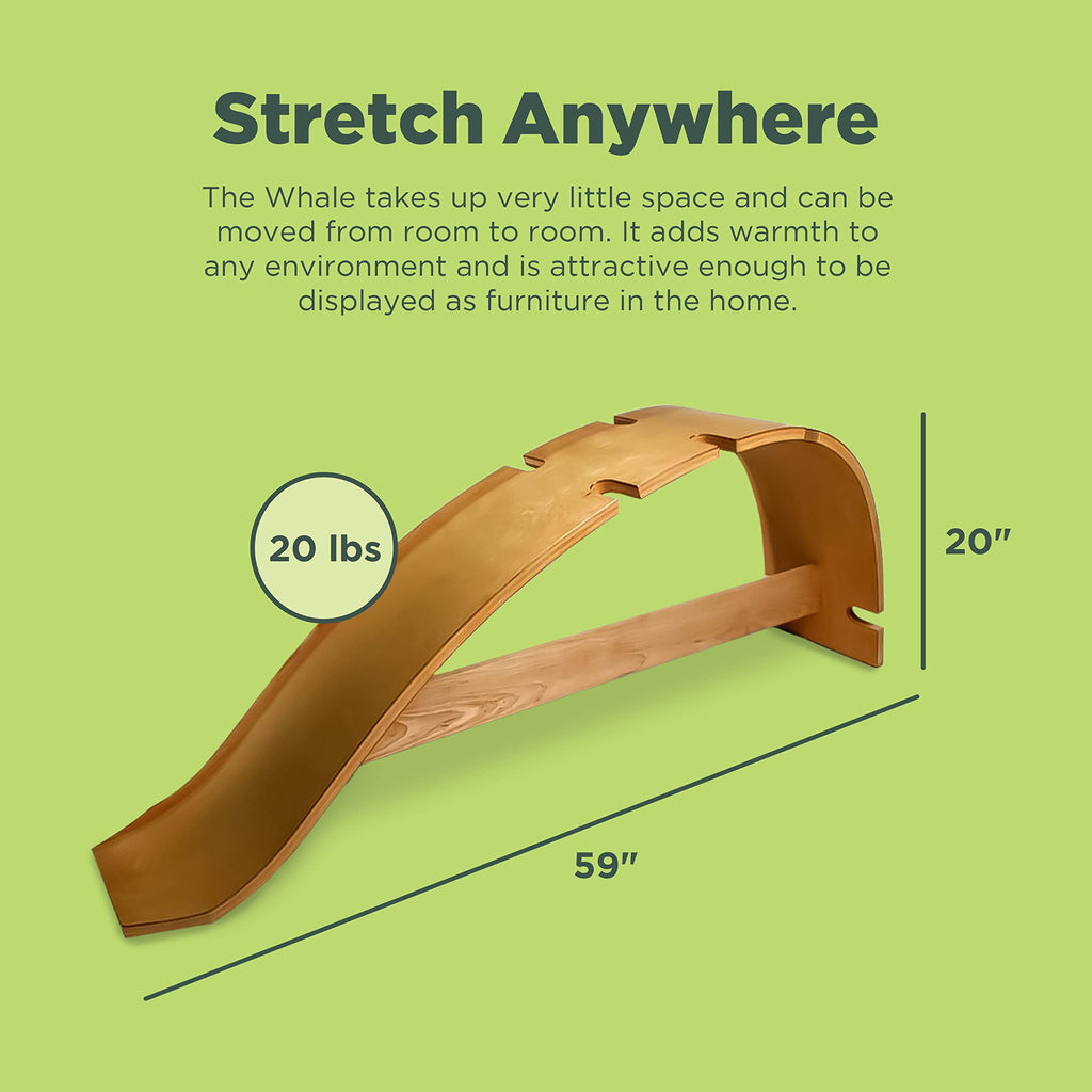 Wooden Stretching Bench for Back Relief & Flexibility Training