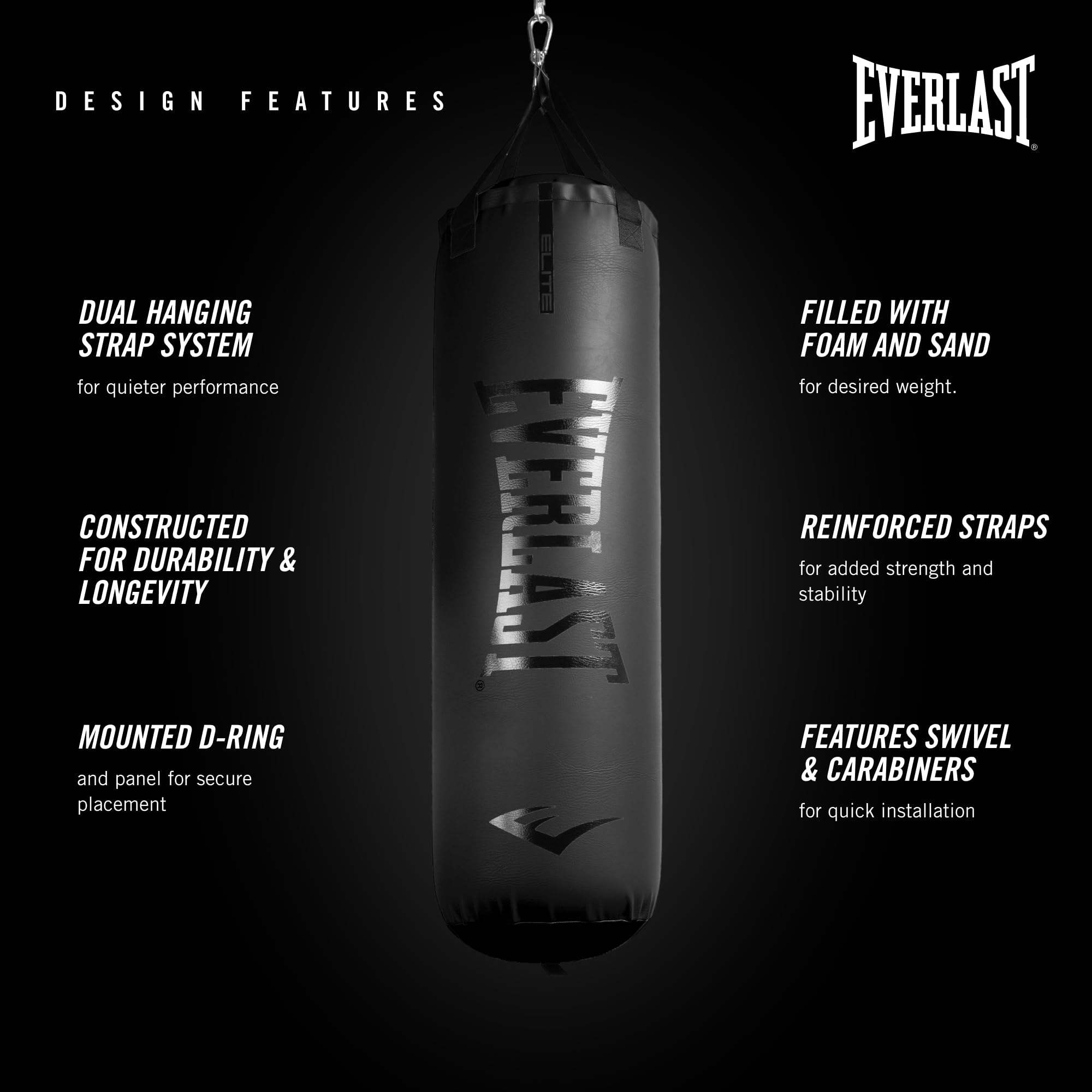 Elite Heavy Punching Bag for Boxing & MMA Training