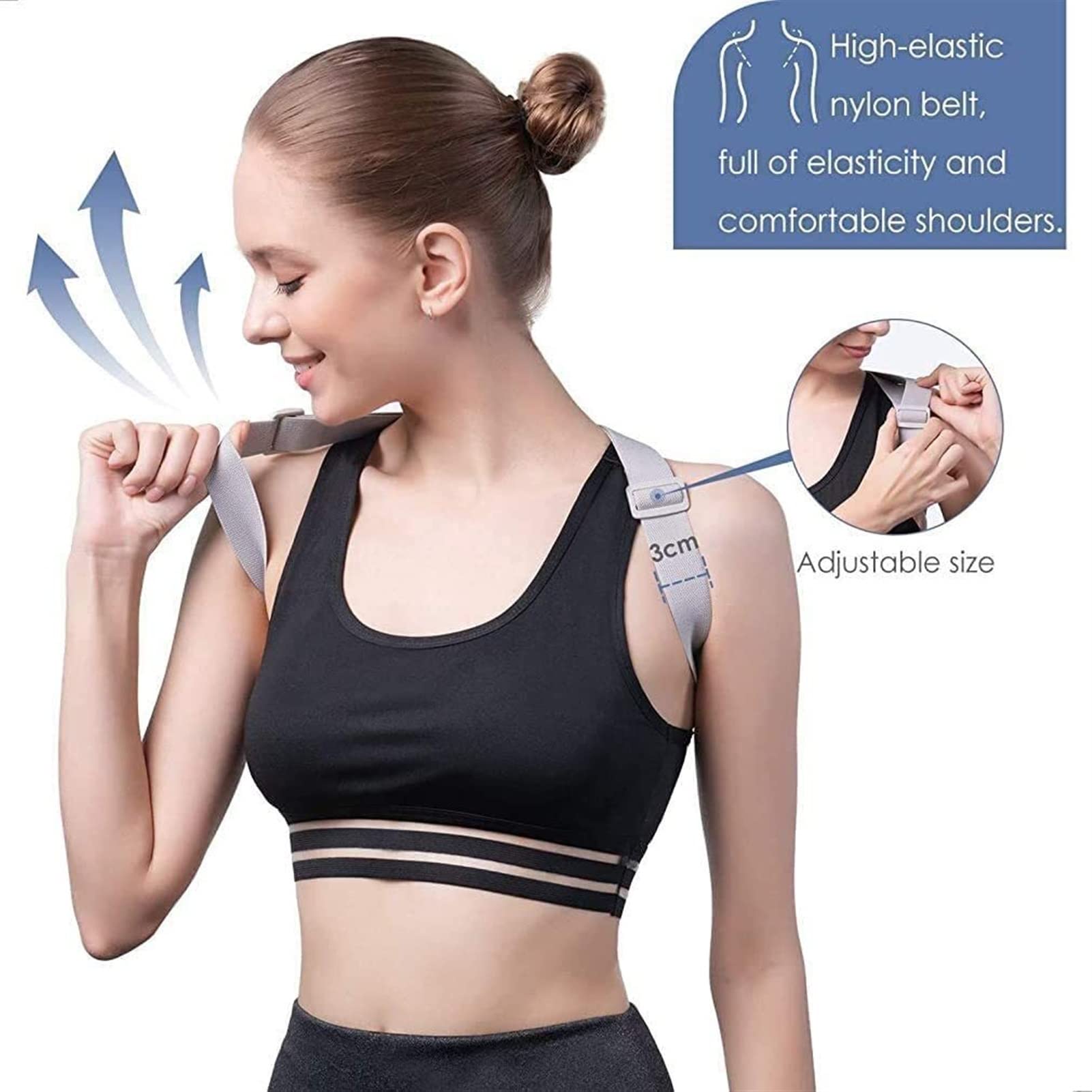 Smart Posture Corrector Back Support Belt with Vibration Reminder