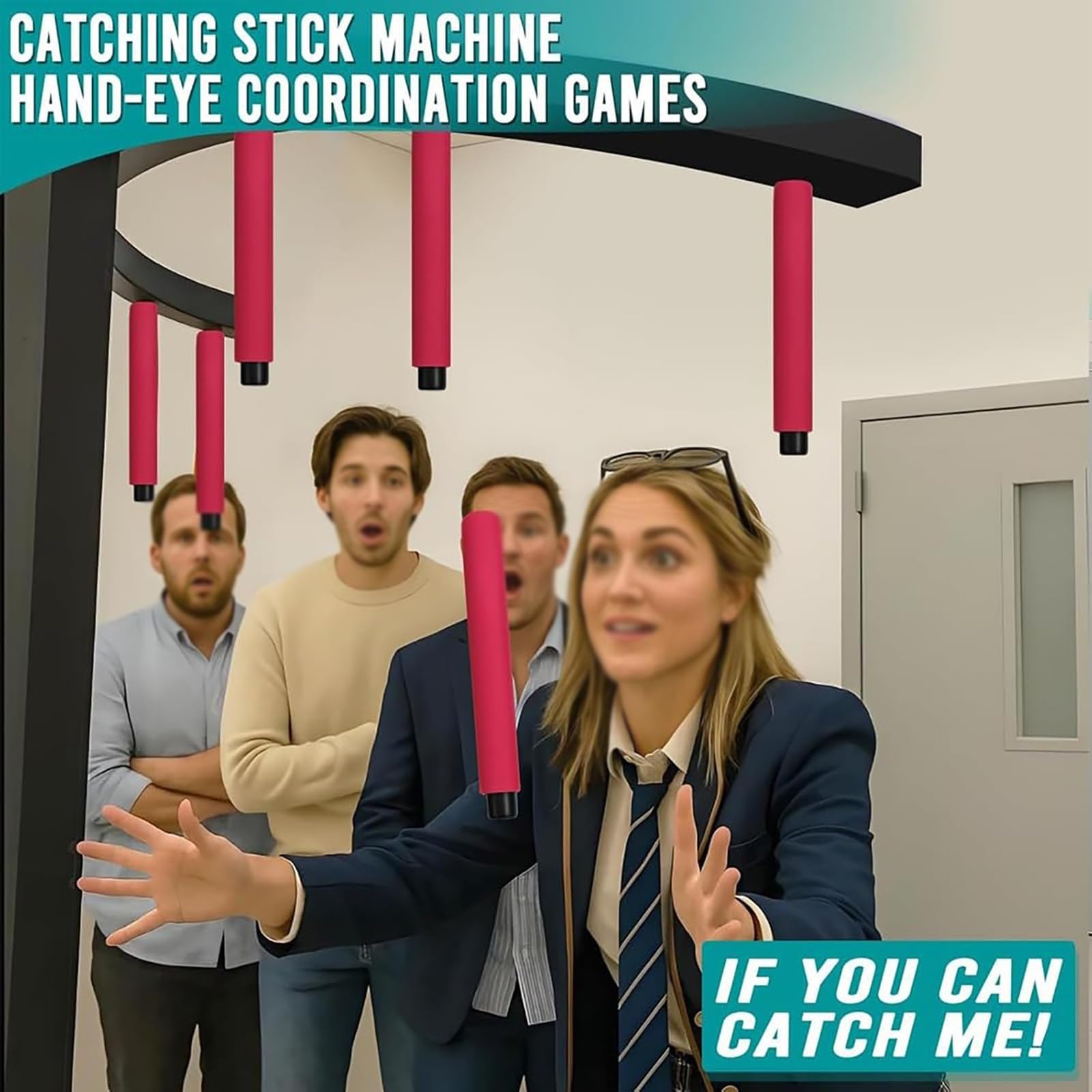 LED Reflex Training Catch Stick Game Machine