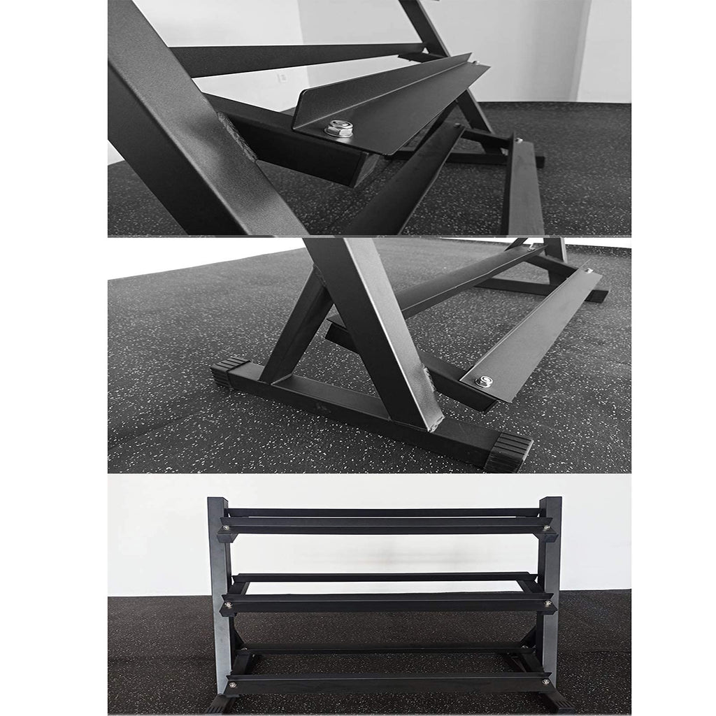 3-Tier Vertical Dumbbell Storage Rack