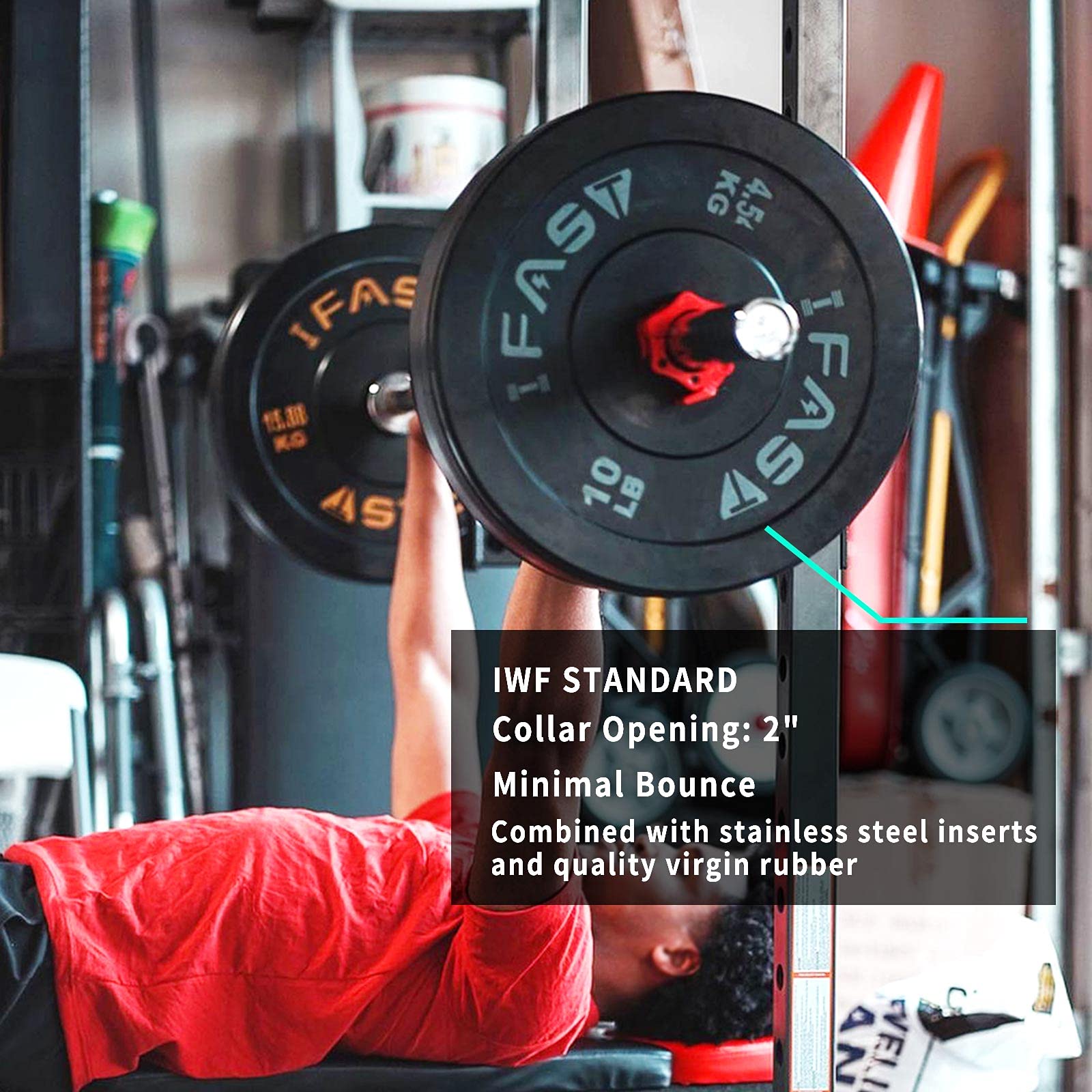 Olympic Rubber Bumper Weight Plates Set