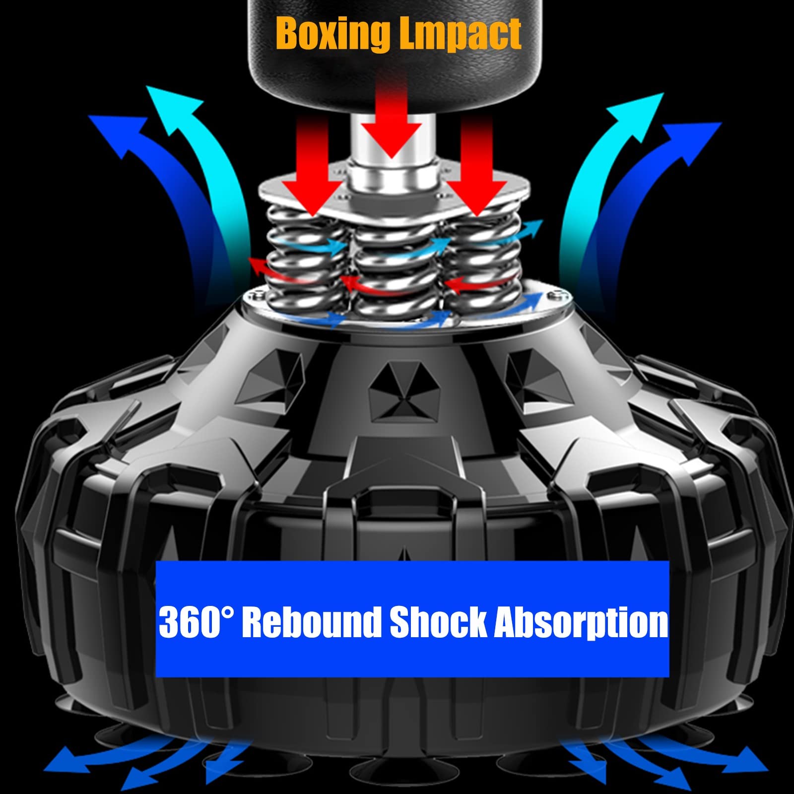 Freestanding Punching Bag with Suction Base 175cm