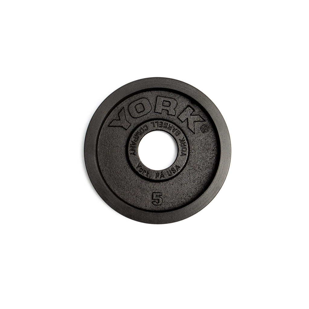 York Barbell Legacy Cast Iron Precision Milled Olympic Plate Set
