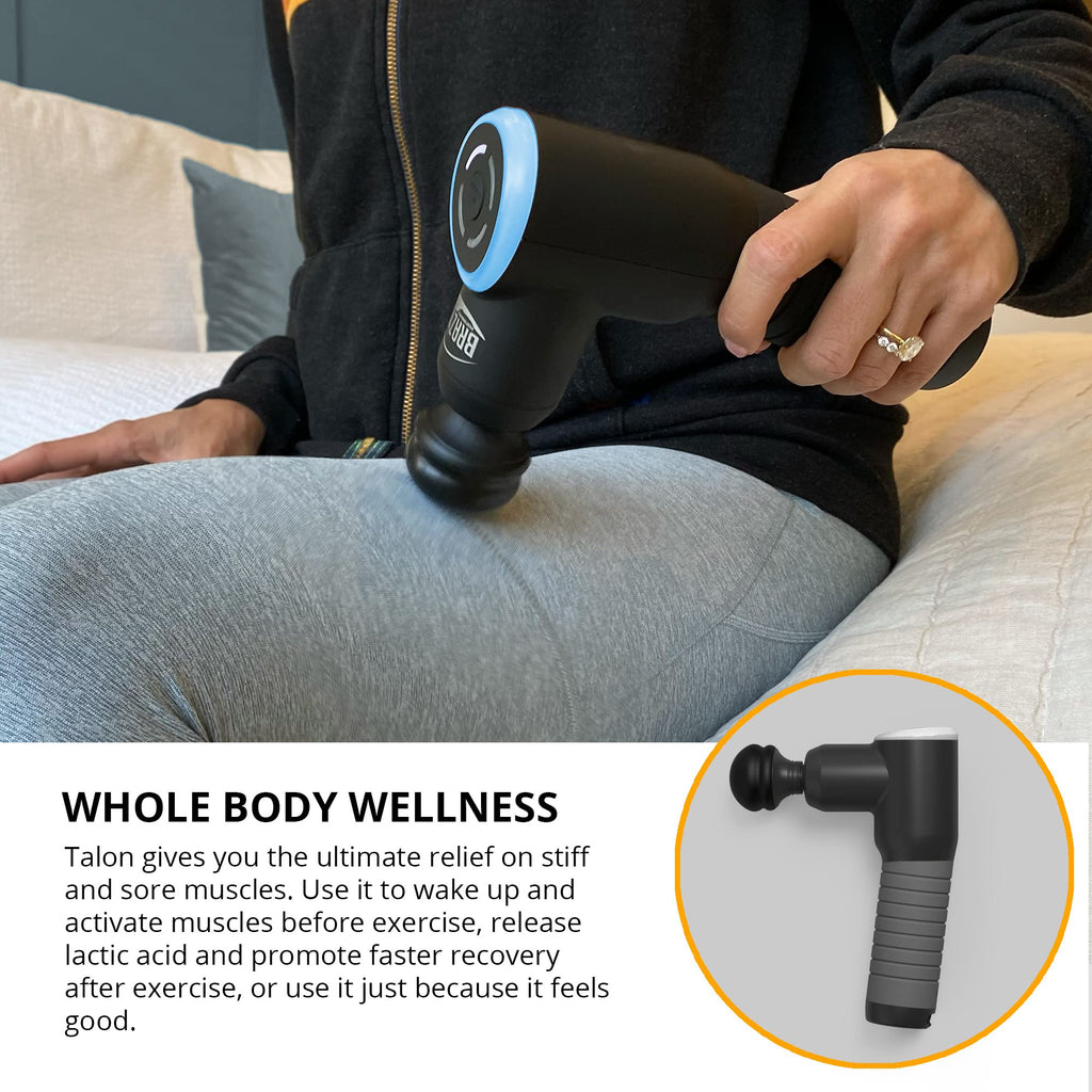 Percussion Massage Gun Set with Massage Cane & Holder System