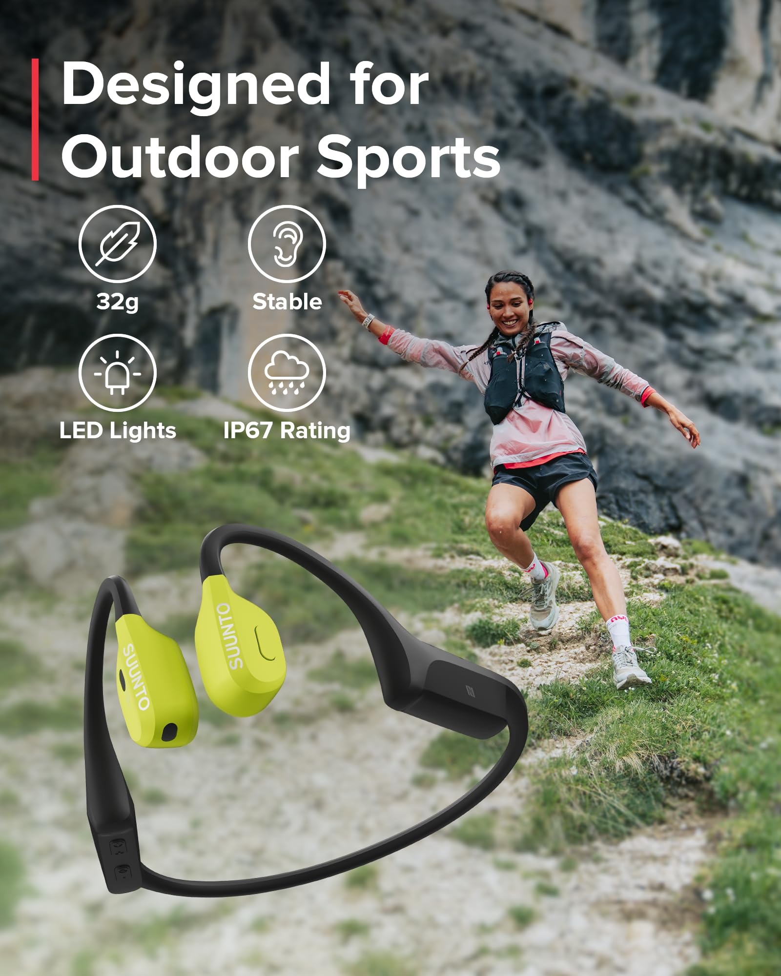Titanium GPS Sports Watch & Bone Conduction Headphones Set