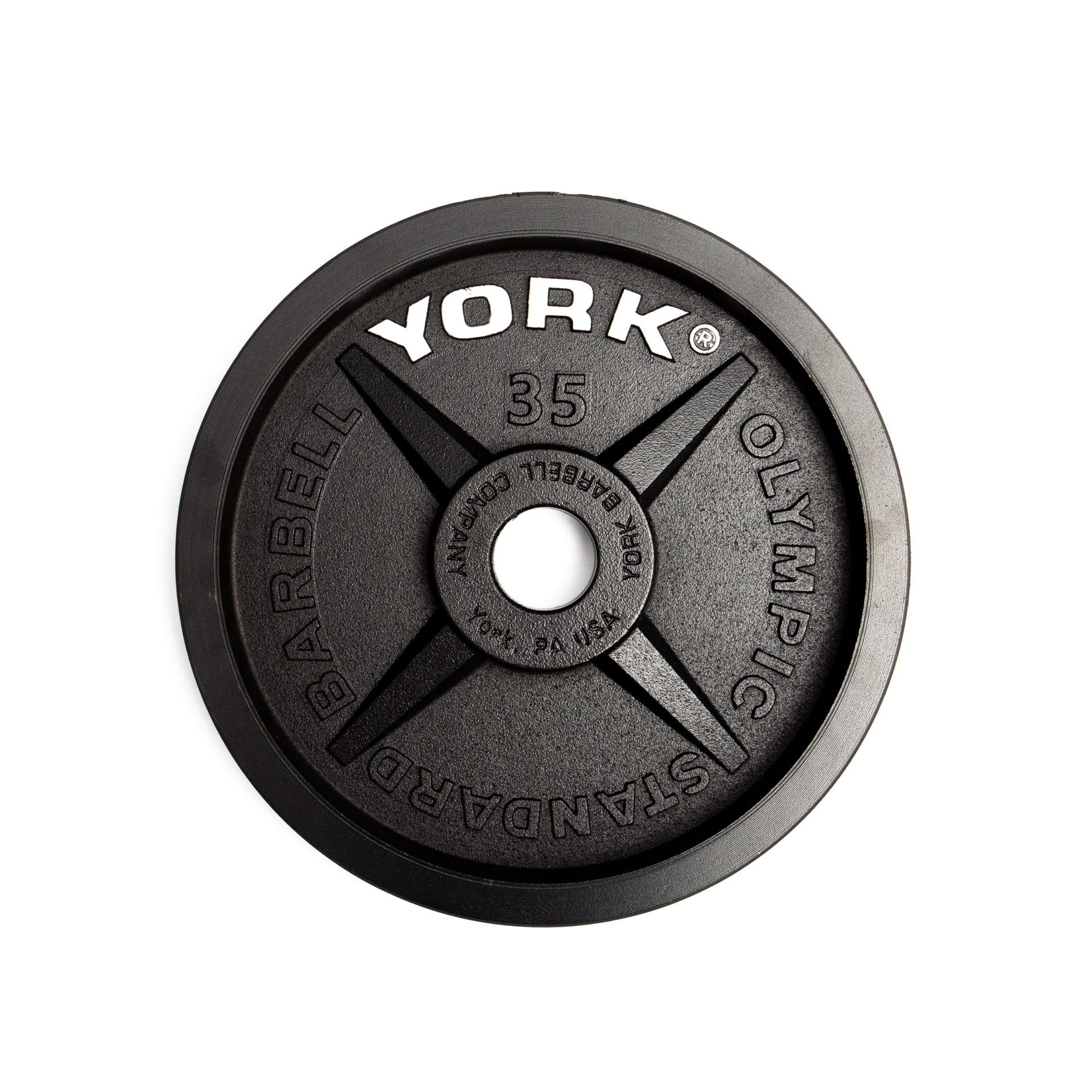 York Barbell Legacy Cast Iron Precision Milled Olympic Plate Set