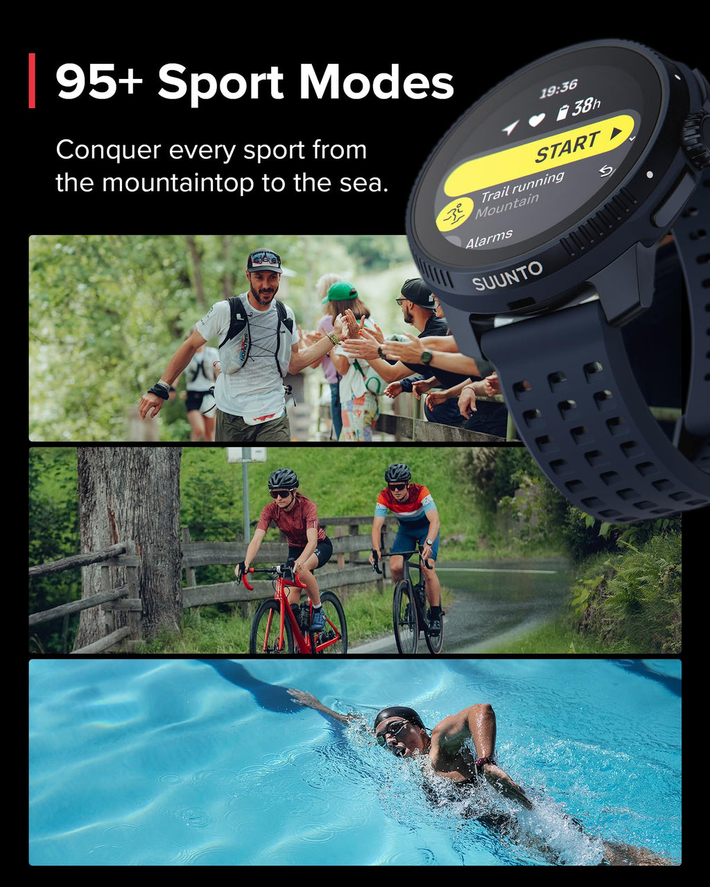 Stainless Steel GPS Sports Watch & Bone Conduction Headphones Set