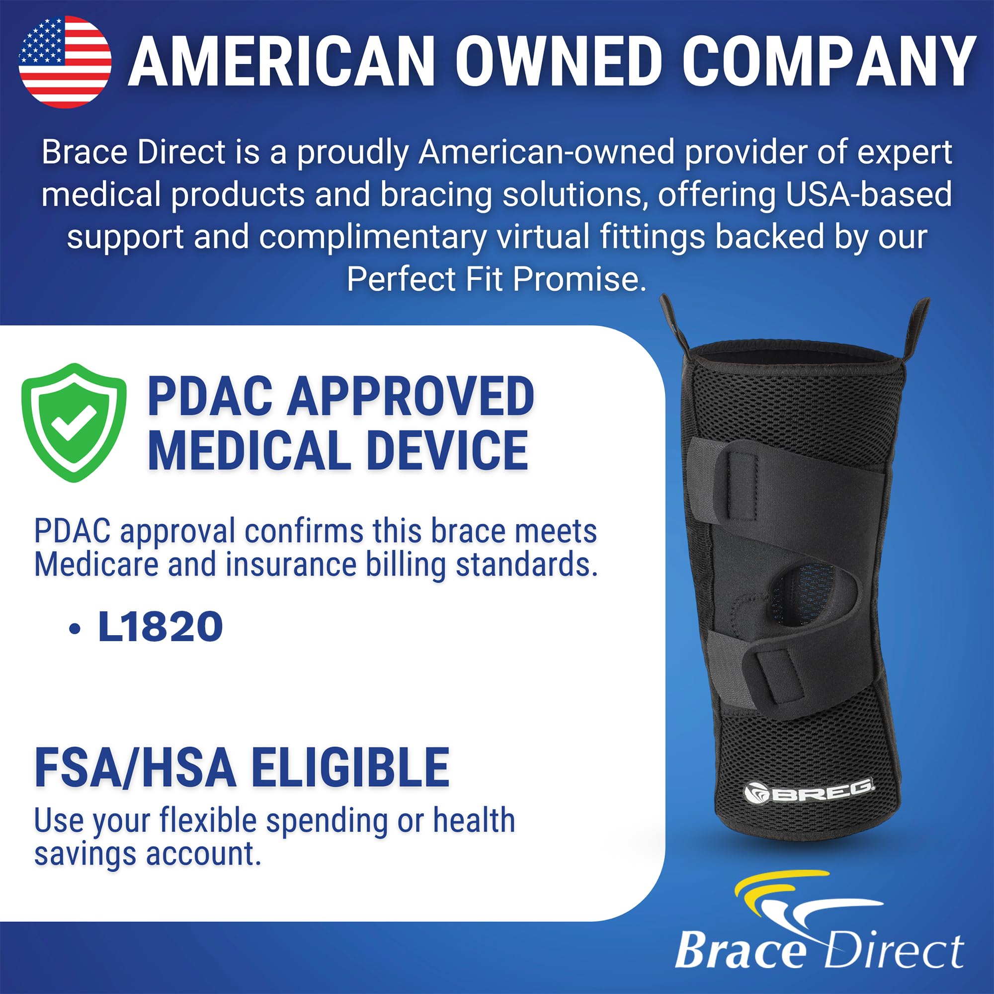 Patella Stabilizer Knee Brace with Breathable Airmesh