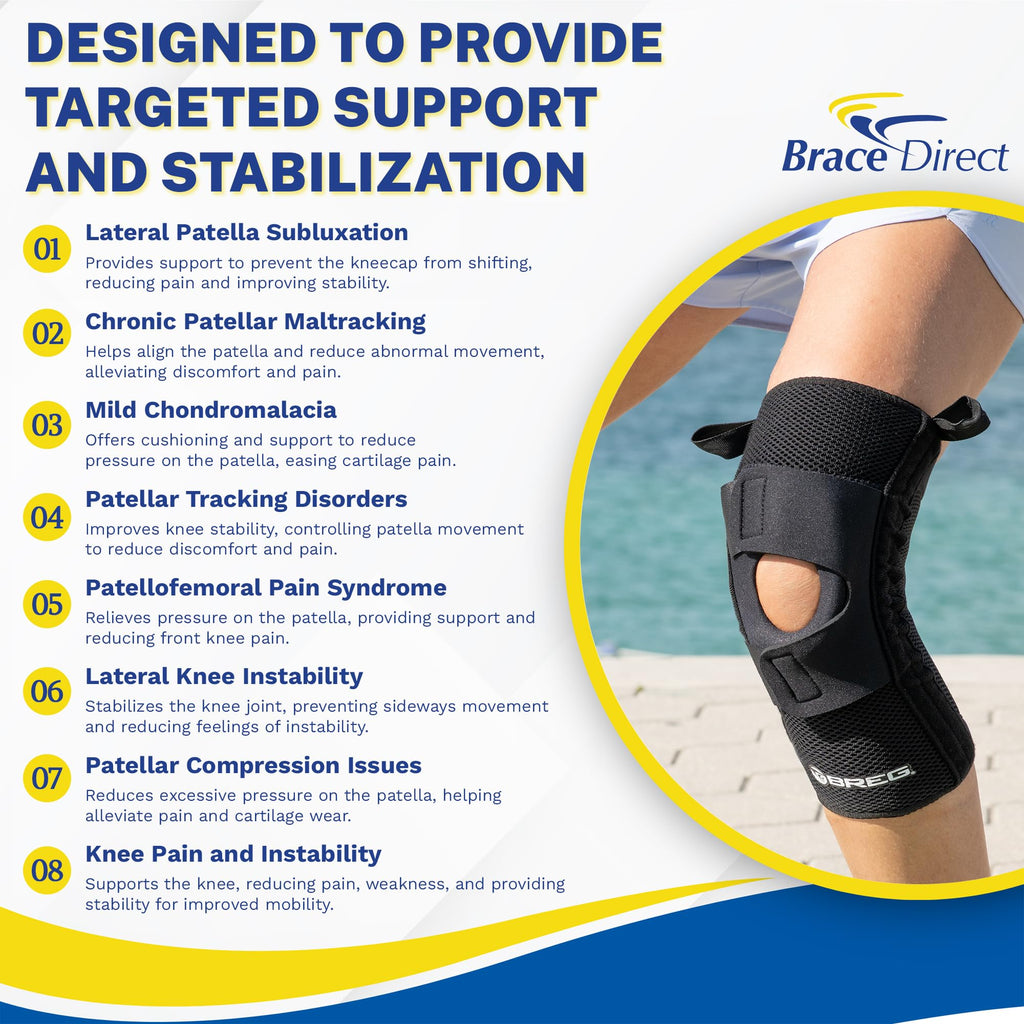 Patella Stabilizer Knee Brace with Breathable Airmesh