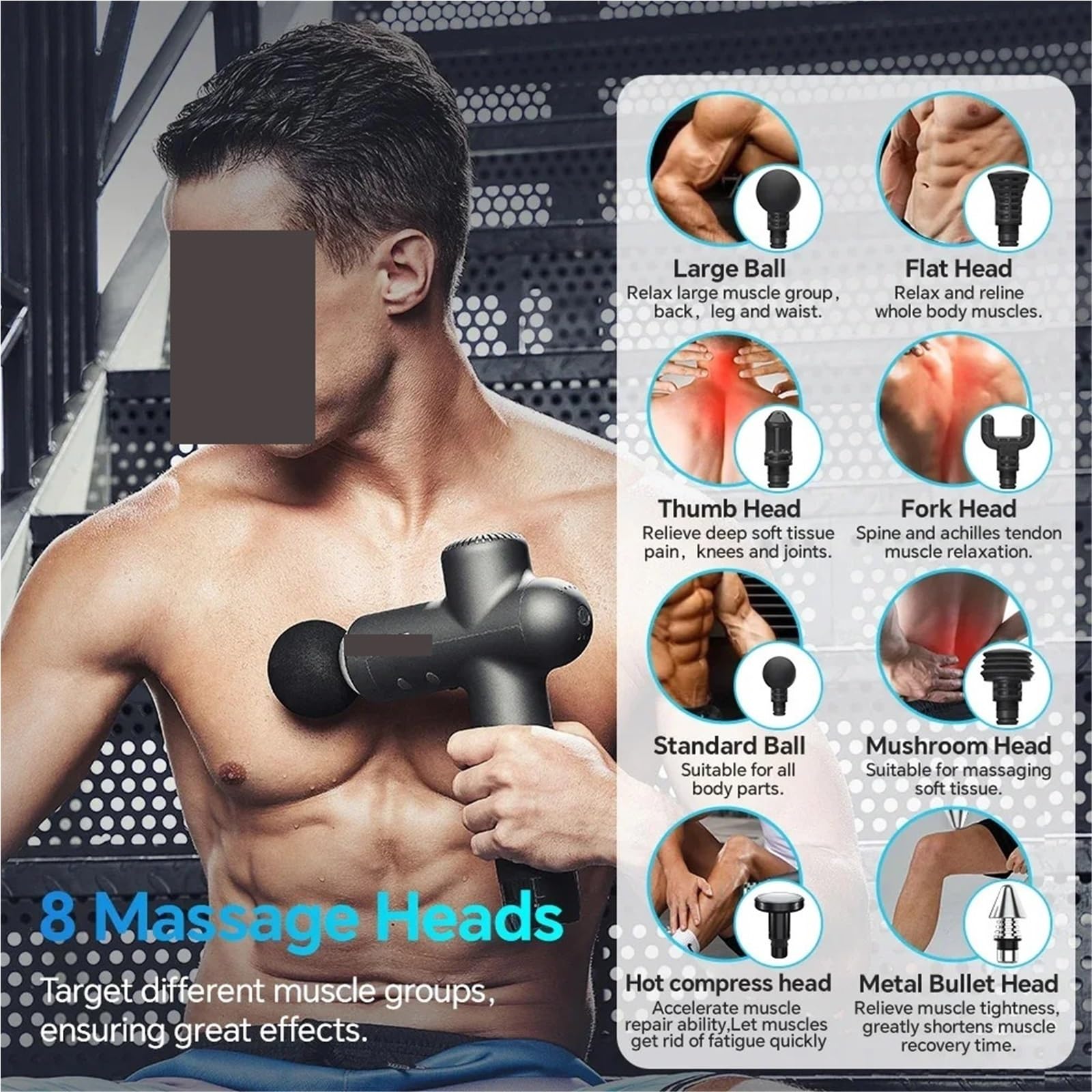 Electric Massage Gun for Muscle Relaxation & Recovery