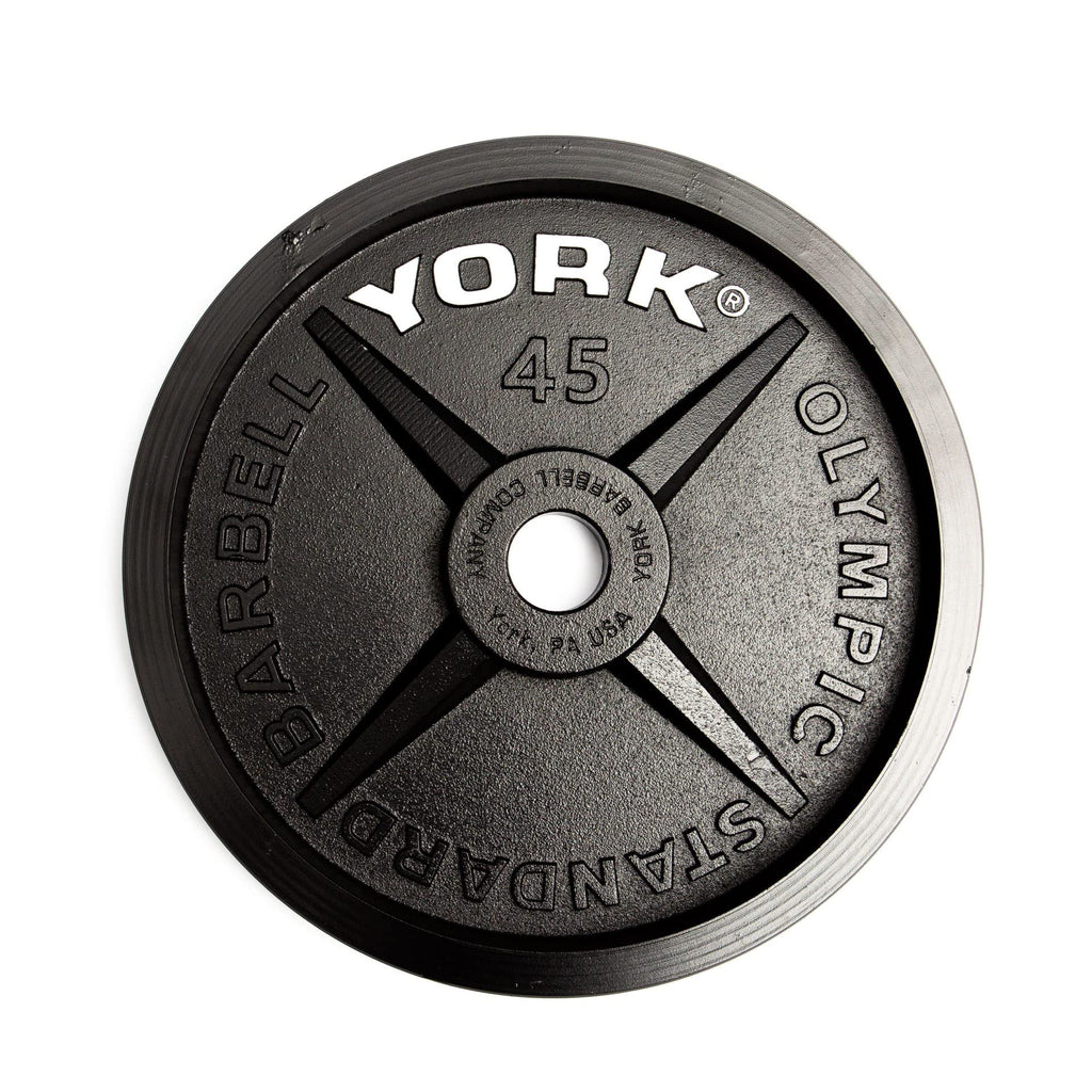 York Barbell Legacy Cast Iron Precision Milled Olympic Plate Set