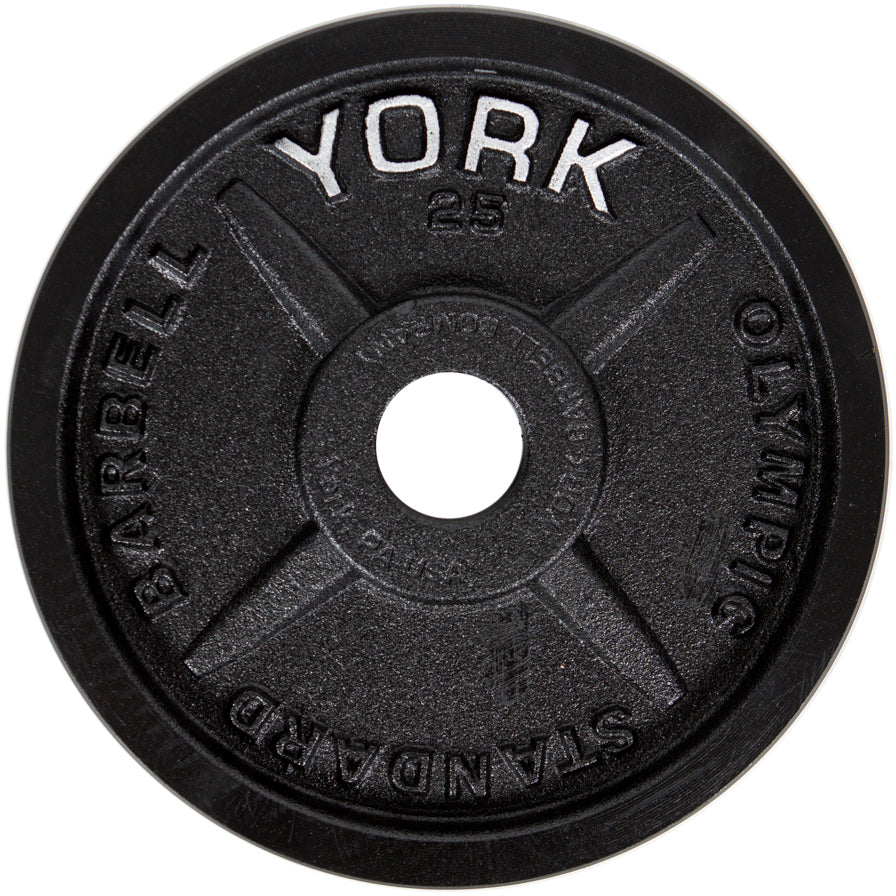 York Barbell Legacy Cast Iron Precision Milled Olympic Plate Set